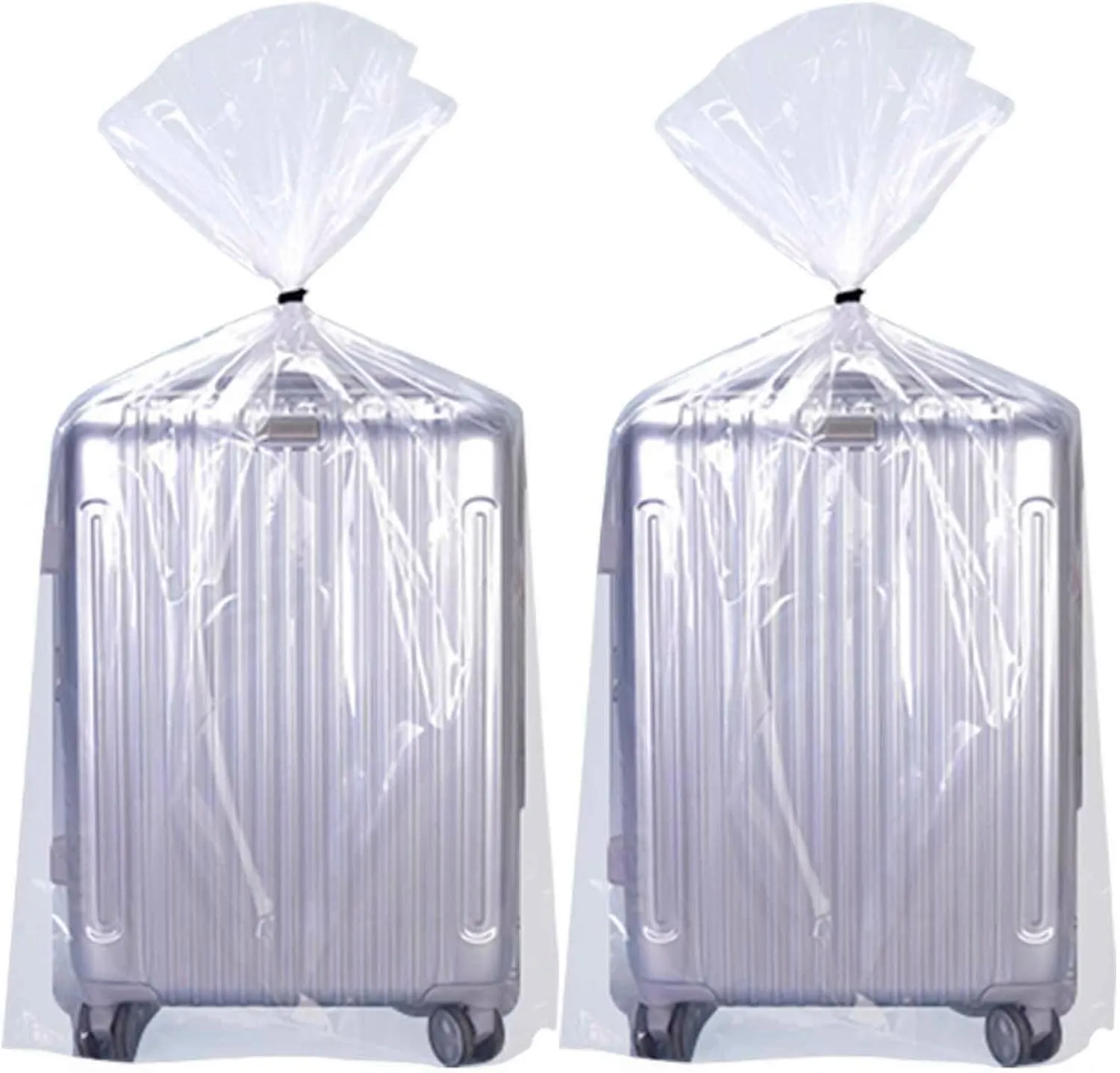 10 Pack Extra Large Plastic Bags - 40x60 inches Clear Giant Storage Bags，Huge Storage Bags Moving Bags for Luggage, Suitcase, Stroller, Chair, Kids Bike (2.75 Mil Flat Bags, with 20M Ties)