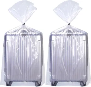 10 Pack Extra Large Plastic Bags - 40x60 inches Clear Giant Storage Bags，Huge Storage Bags Moving Bags for Luggage, Suitcase, Stroller, Chair, Kids Bike (2.75 Mil Flat Bags, with 20M Ties)
