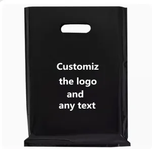 100 Affordable custom plastic bags with logo for clothing stores, boutiques, retailers, trade shows and small businesses, party events, etc. (17.7x21.7in)