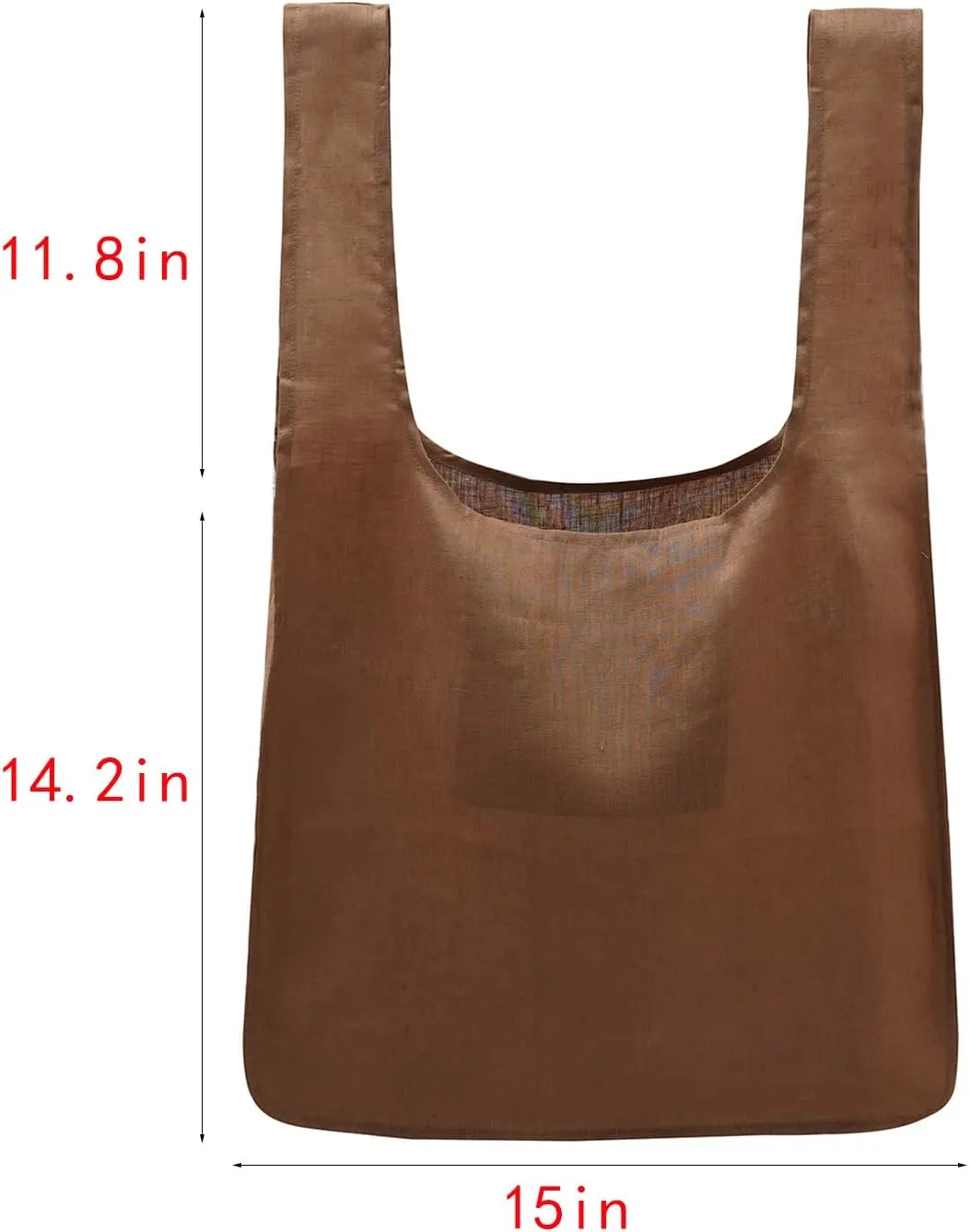 100% Pure Linen Reusable Grocery Bags Shoulder Shopping Bags with Handles, Foldable Grocery Tote Bags