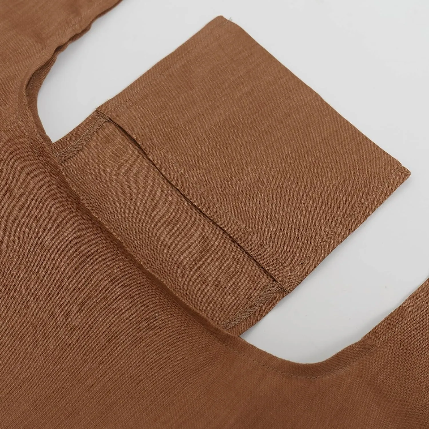100% Pure Linen Reusable Grocery Bags Shoulder Shopping Bags with Handles, Foldable Grocery Tote Bags
