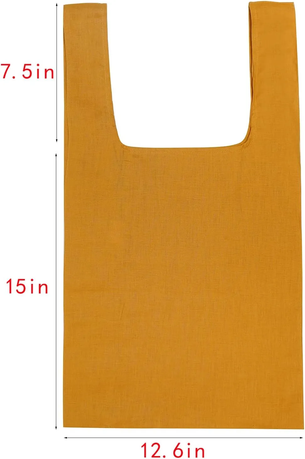100% Pure Linen Reusable Grocery Bags Shoulder Shopping Bags with Handles, Foldable Grocery Tote Bags