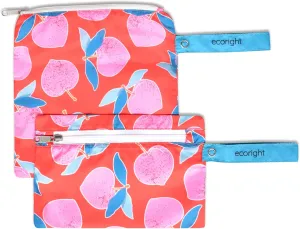 100% RECYCLED Reusable Sandwich Bags & Snack Bags by EcoRight | Food Safe BPA Free | Set of 2