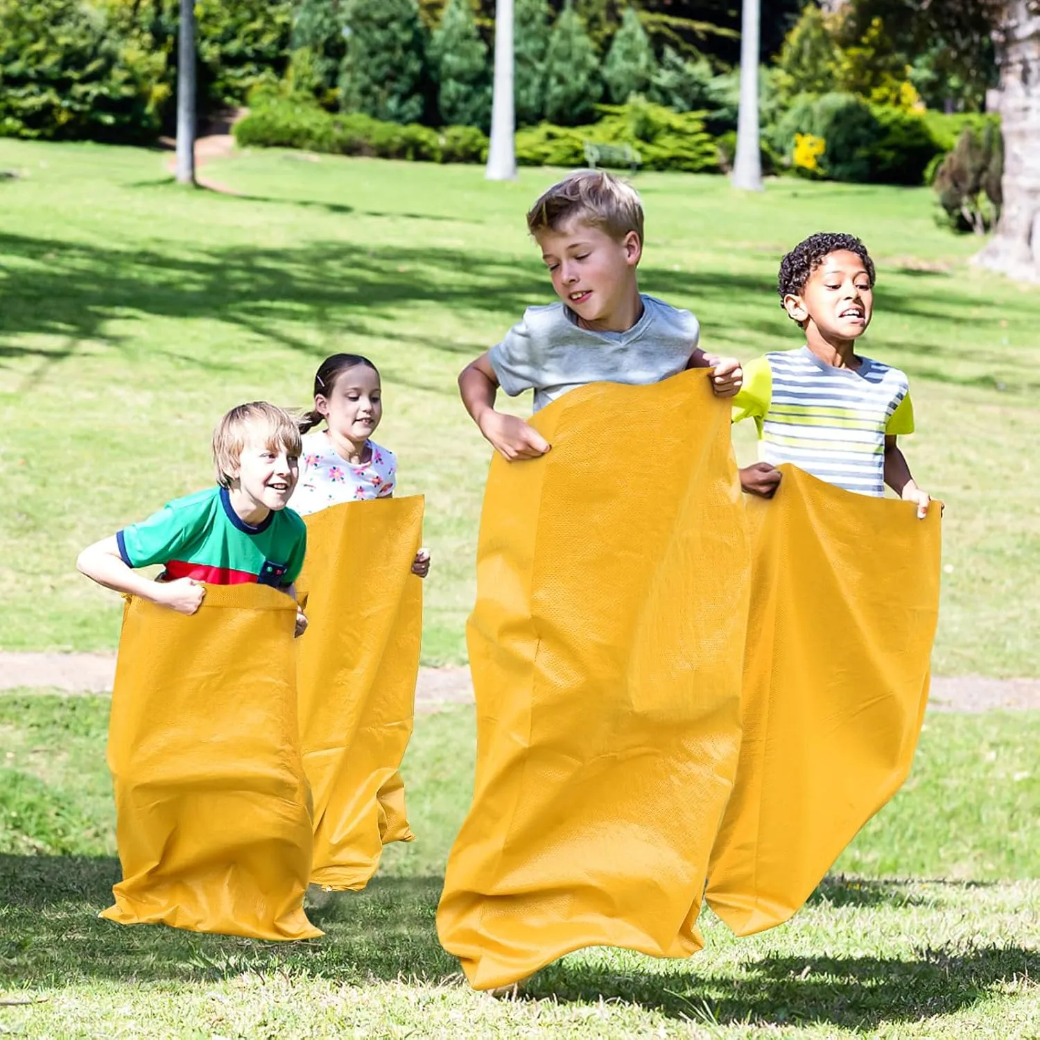 10PCS Outdoor Games Potato Sack Race Bags, 23.6"x39.3" Large Bags Outdoor Lawn Games for Adults and Kids,Outside Yard Games Bean Bag Games