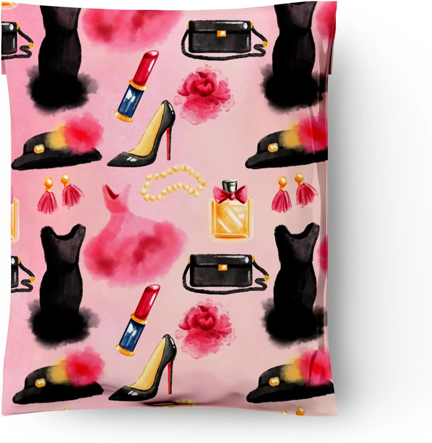 10x13 (100) Fashion Boutique Valentine's Day Designer Poly Mailers Waterproof Self Sealing Tear Resistant Polymailers Shipping Envelopes Premium Printed Bags For Small Businesses