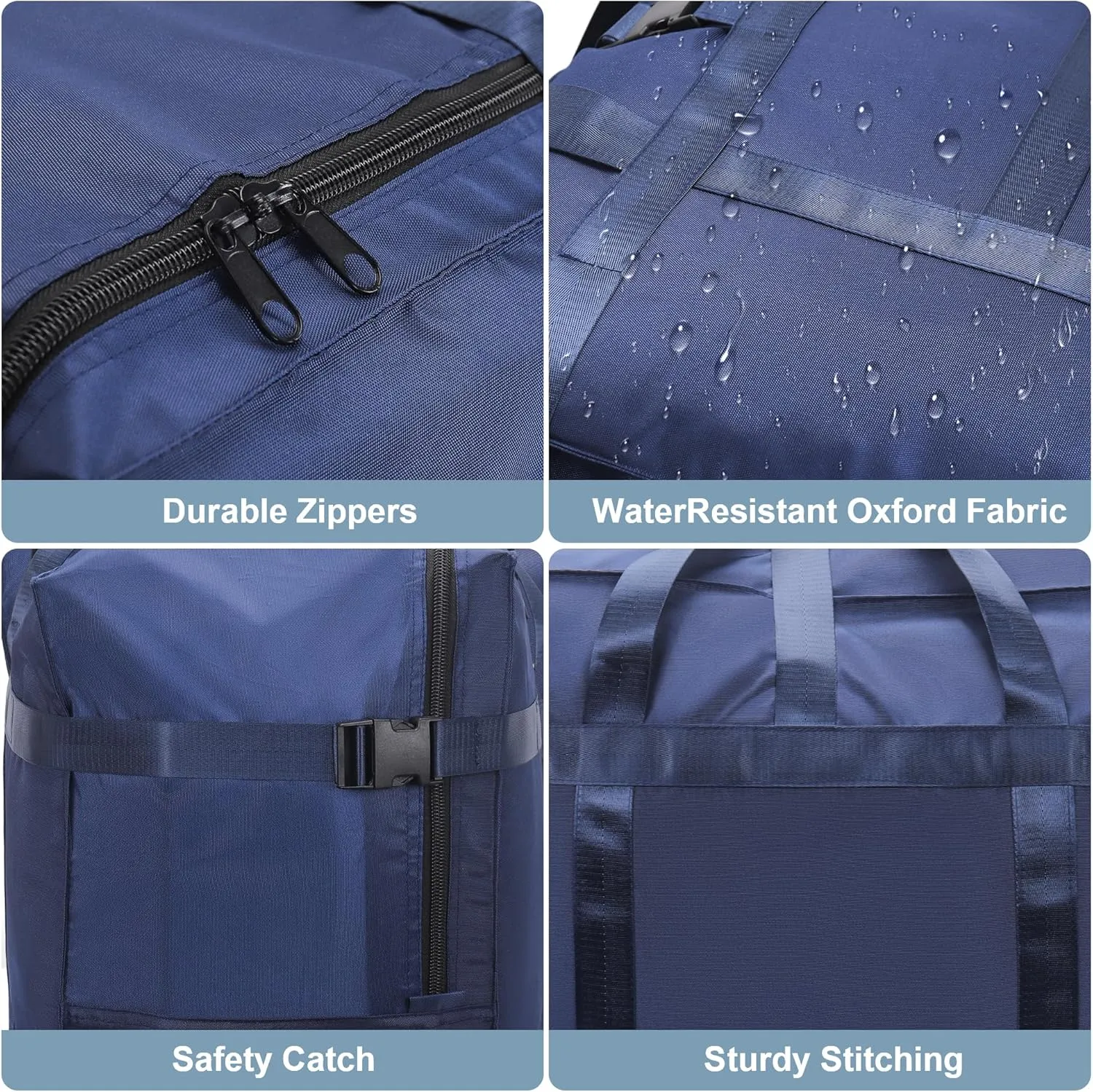 120L Foldable Travel Duffle Bag for Men and Women - Large Collapsible Duffel Bag - Waterproof Overnight Weekender Bag for Travel, Moving