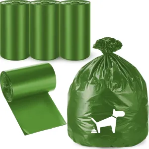 150 Pcs Dog Waste Bags Dog Poop Large Leak Proof Bags 26"x 33" pet Waste Station Can Liners Heavy Duty Pet trash Bin Liner Bag for Walking Poop Station Dispensers, 3 Rolls of 50(Green)