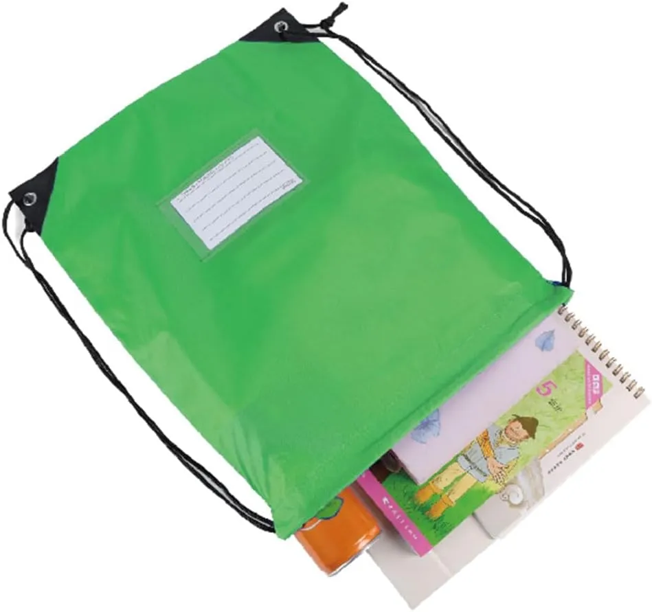 16 Pack Drawstring Bags,Bulk Draw String Backpack, DIY Gym Sports Cinch Bag Sackpack for Women Men, Green