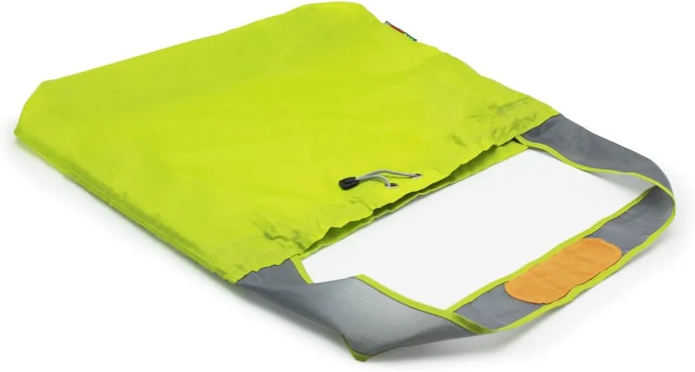 2 Pack Ripstop Nylon Draw-String Reusable Shopping Bag, Reusable Grocery Bag, Built-in Pouch, Inner Pocket