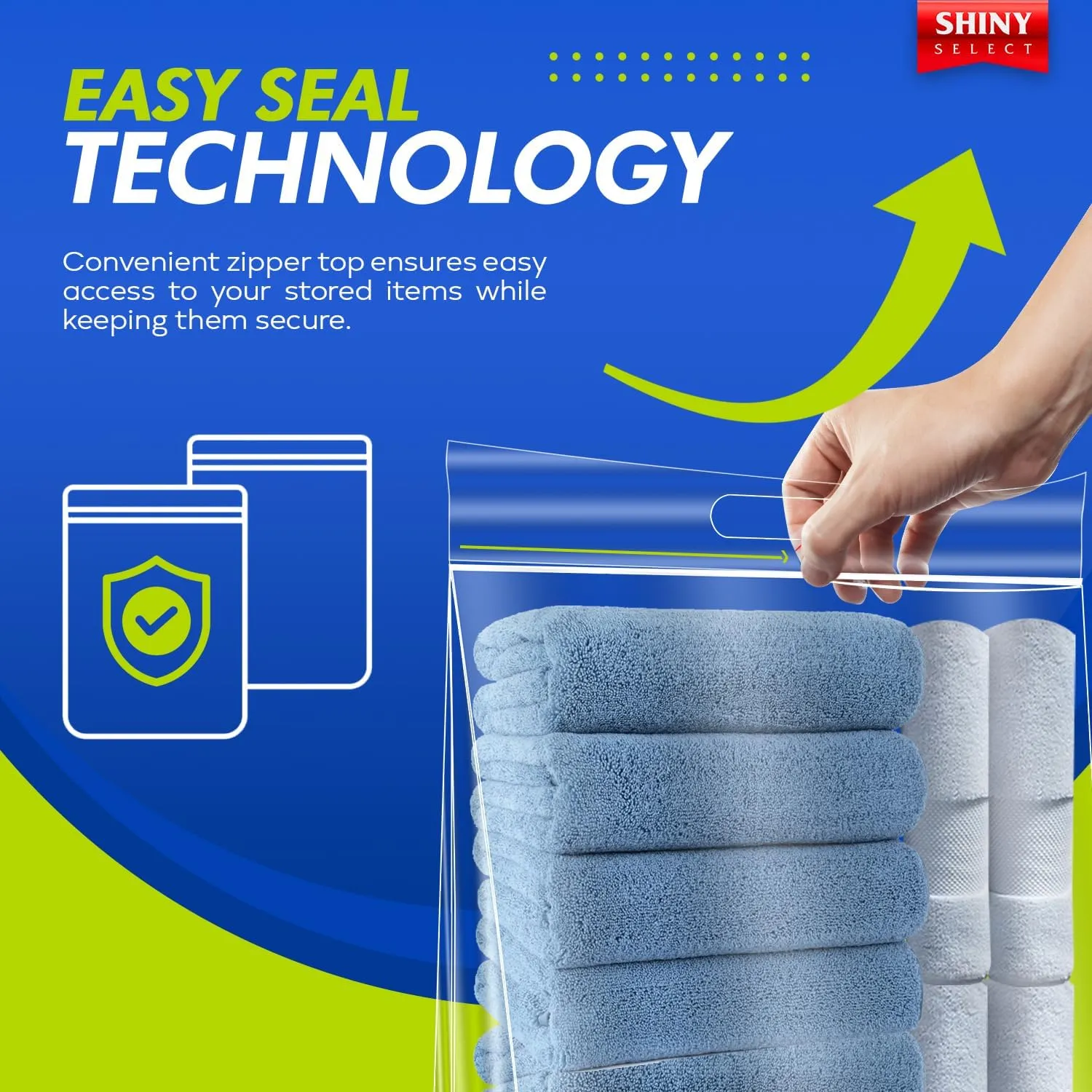 20 Gallon Jumbo Storage Bag with Handle, Resealable Zipper Top 24x32, 6 Bags - Clear Big Plastic, Extra Large XL, 4 Mil Thick Heavy Duty for Travel, Camping Gears, Pillows, Comforters…