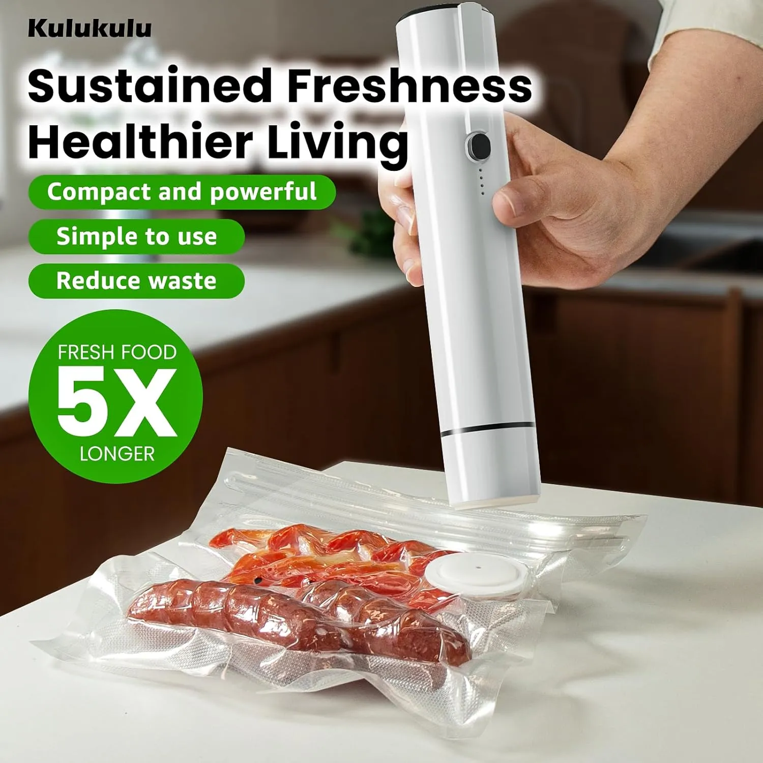 [2025 New Version] Kulukulu 30 Reusable Vacuum Seal Bags(15 Regular Size  15 Big Size)