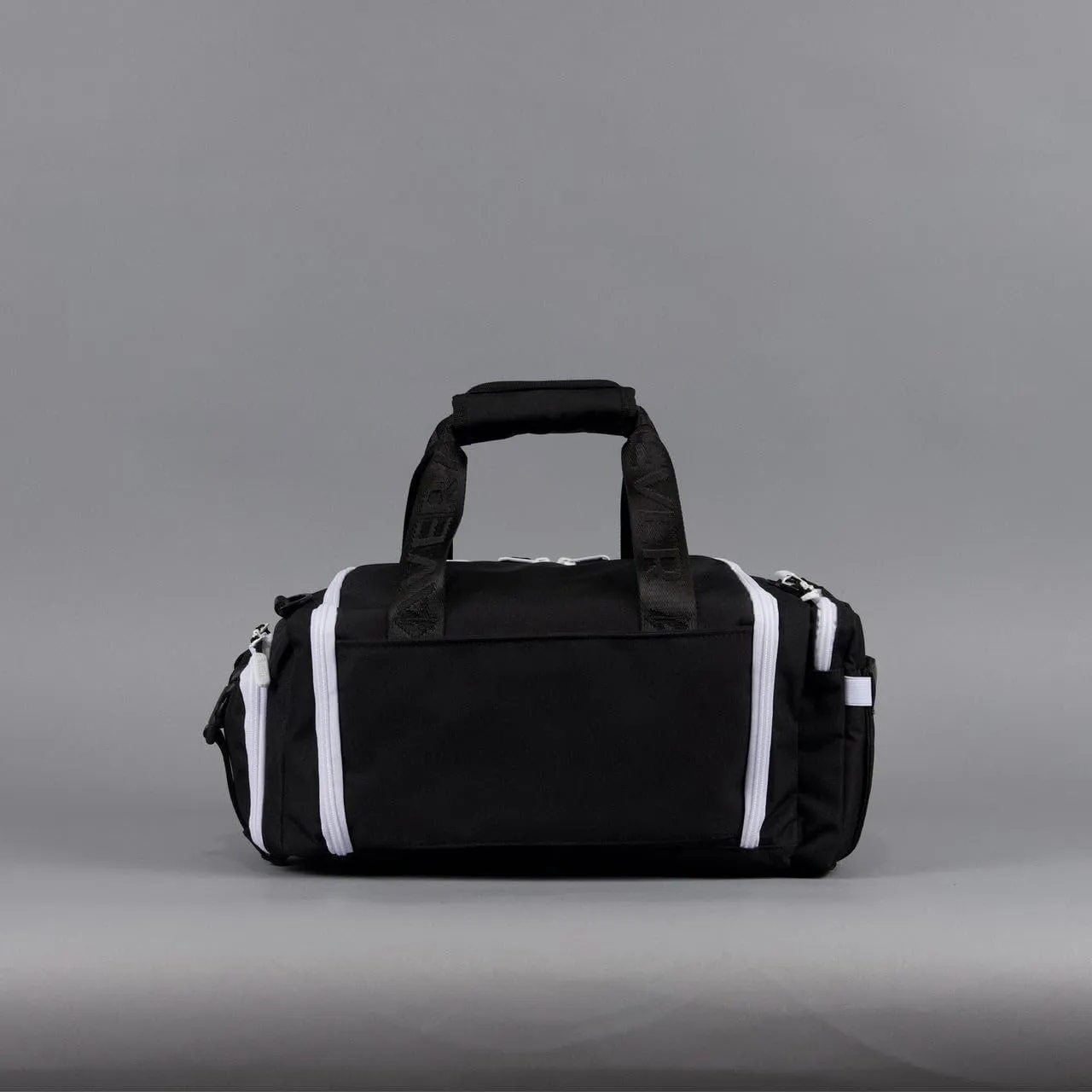 20L Mini Duffle Bag (Black with White Accents)