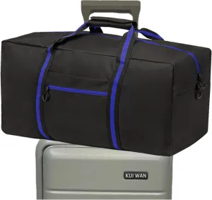 24.8 ” Travel Bag, Duffle Bag for Men Women, Large 60L Weekender Overnight Bag with Trolley Sleeve and Wet Pocket