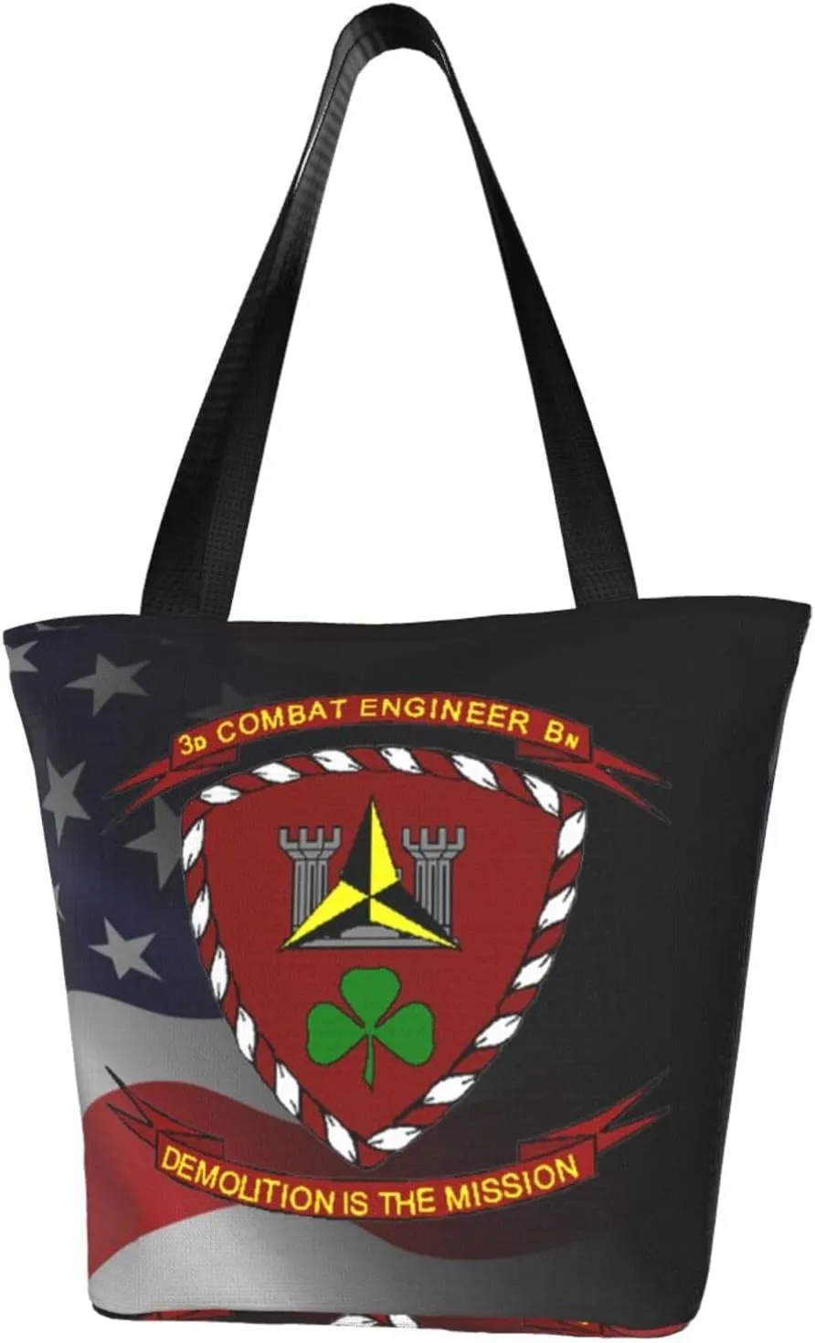 3rd Combat Engineer Battalion Fashion Shoulder Bag Large Capacity For Man Or Woman