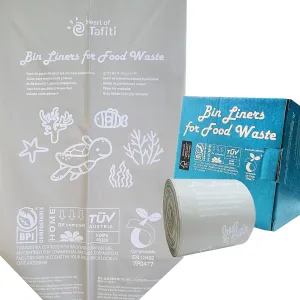 4 Gallon Biodegradable Trash Bags, Compostable Small Garbage Bags for Bathroom Bedroom Office Kitchen Trash Can, US BPI ASTM D6400 Certified, Extra Strong, Unscented, 200 Count