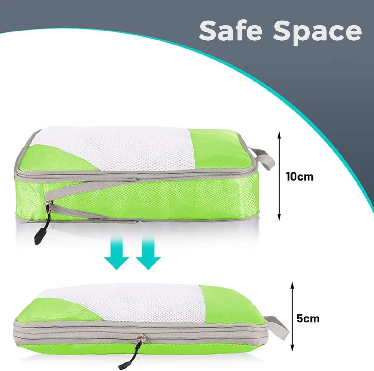 4 PCS Compression Packing Cubes for Suitcase Travel Luggage Organizer Bags Set Packing Organizers Compression Suitcase Bag Travel Essential Bag