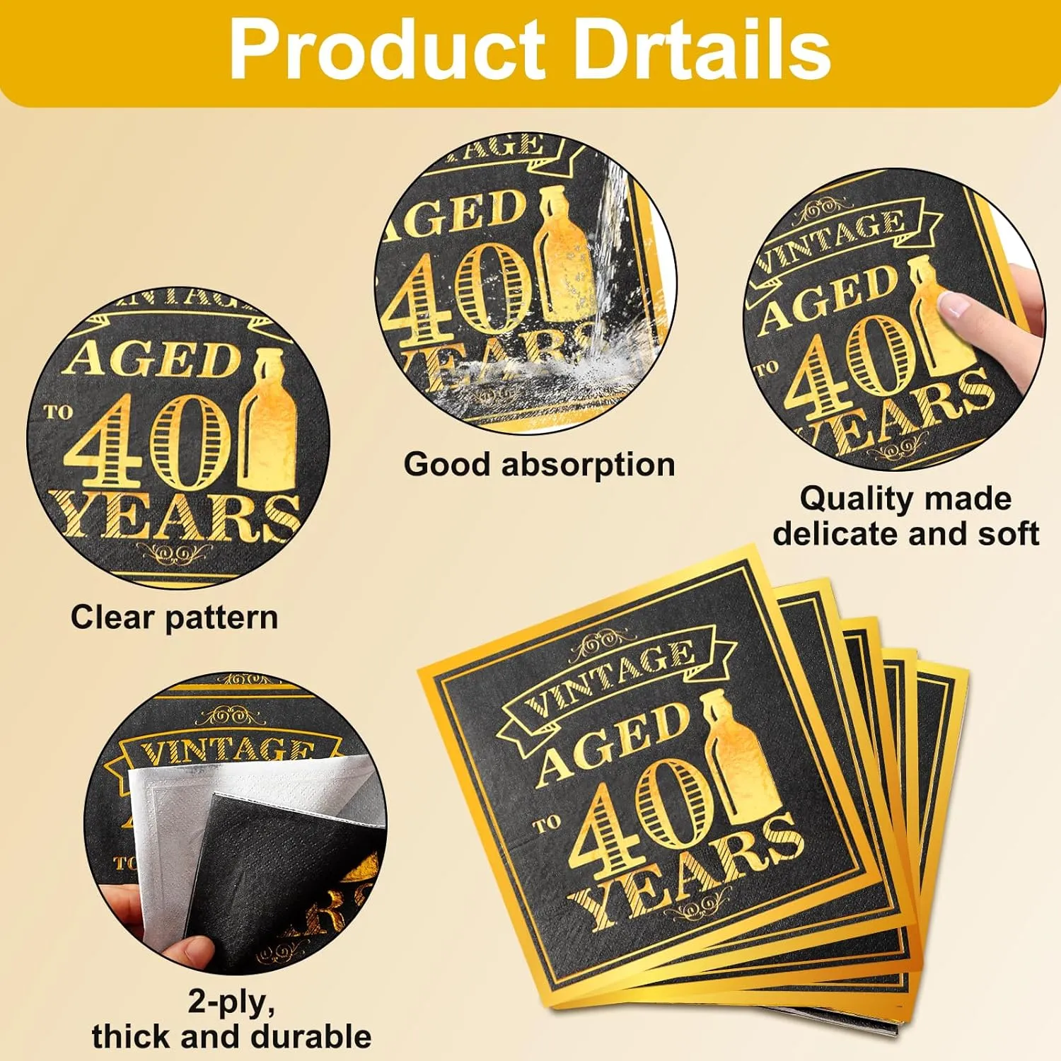 40th Birthday Party Tableware Set,Back in 1985 40th Birthday Party Supplies Decorations,Include 1985 Anniversary Card,Tablecloth and Plates, Forks,Napkins 24 Guests for Men