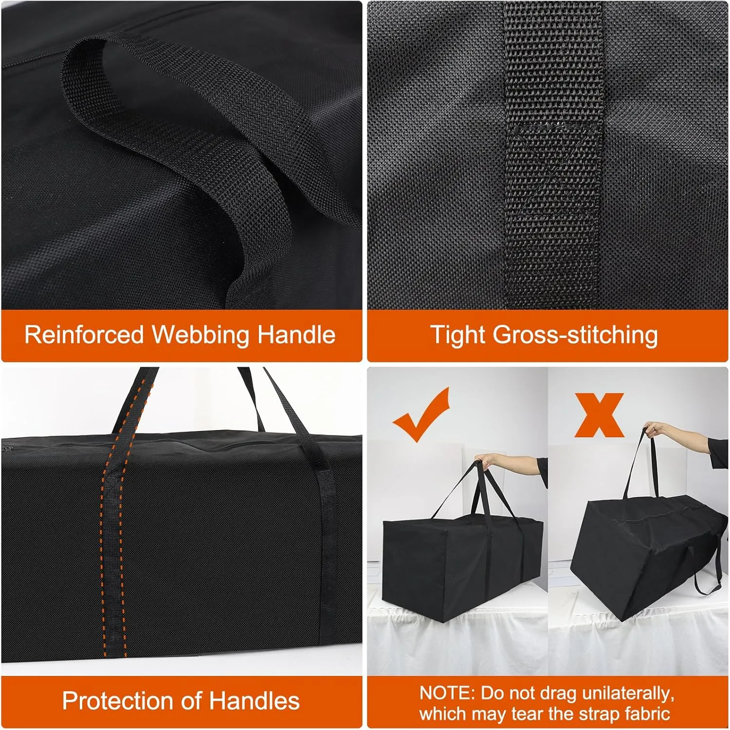 47 Inch Sports Duffle Bag - 195L Large Luffel Bag for Travel, 600D Oxford Fabric Foldable Luggage Duffle Bag for Men Women