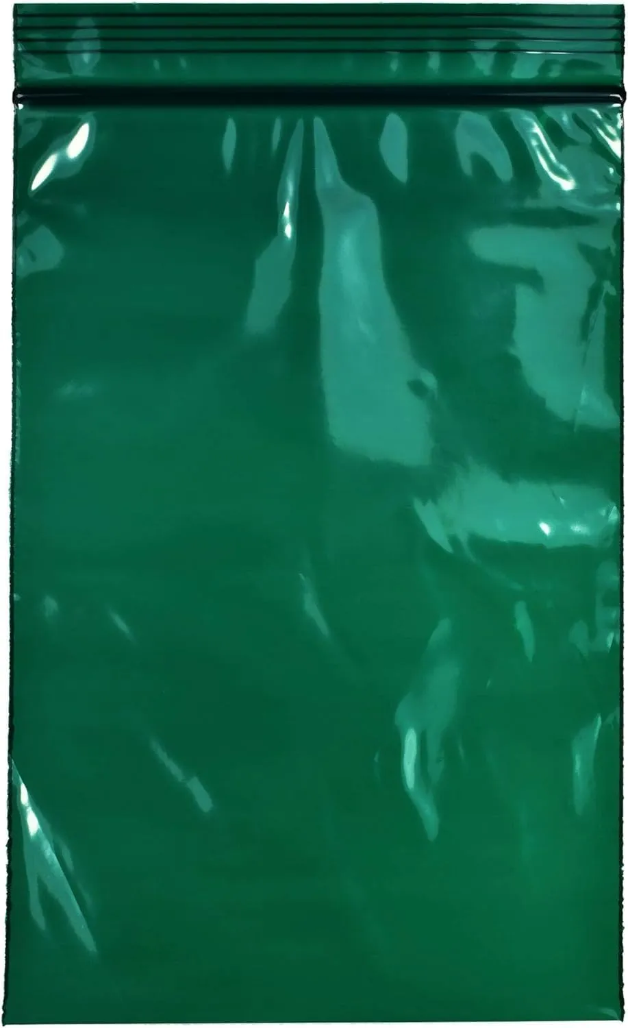 4" x 6" Green Reclosable Zipper Bags - 2-Mil, Pack of 100 - Resealable Plastic Bags for Packing, Storage, Tools, Crafts, and Office Supplies - sku: r46gr-100