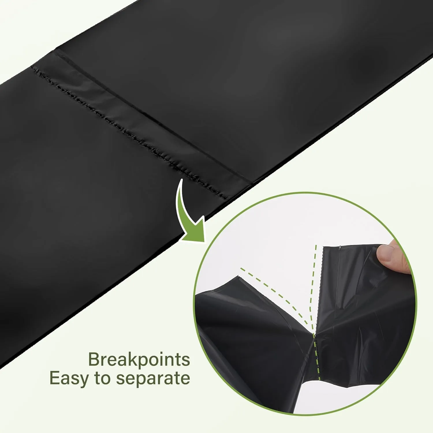 5 Gallon Trash Bags Compost Portable Toilet Bags 100% Composting Garbage Bag Extra Thick 0.86 Mil for Camping Travel Kitchen Bathroom BPI Certified 45 Counts, Black
