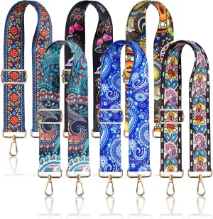 6 Pieces Purse Straps Replacement Crossbody Straps for Purses 1.5 Inches Purse Strap for Handbags Shoulder Strap