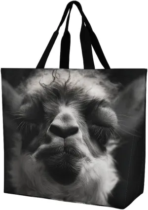 A Little Camel Tote Bag for Women Reusable Eco-friendly Shopping Bags Large Capacity Shoulder Bag