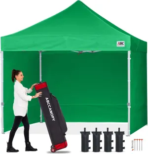 ABCCANOPY Easy Pop Up Canopy Tent with Sidewalls 10x10 Commercial -Series