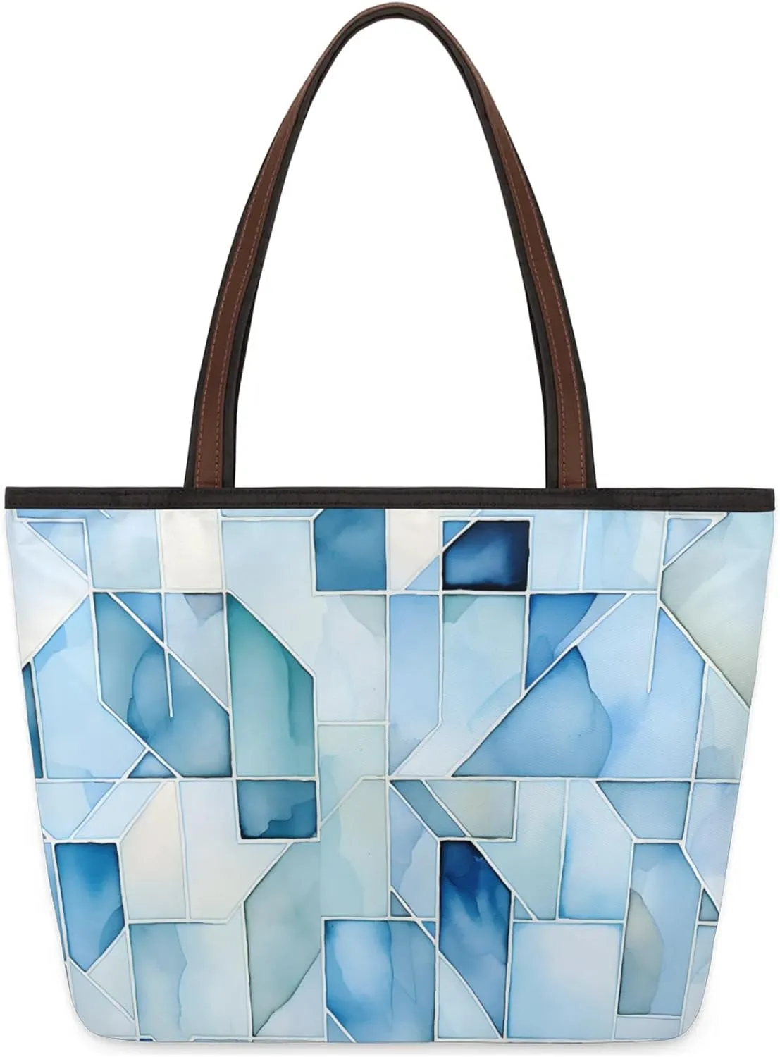 Abstract Geometric Fragments Tote Bag for Women Womens Handbags Tote Bag for Work Shopping Travel Beach