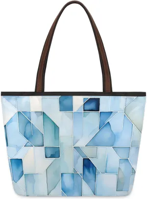 Abstract Geometric Fragments Tote Bag for Women Womens Handbags Tote Bag for Work Shopping Travel Beach