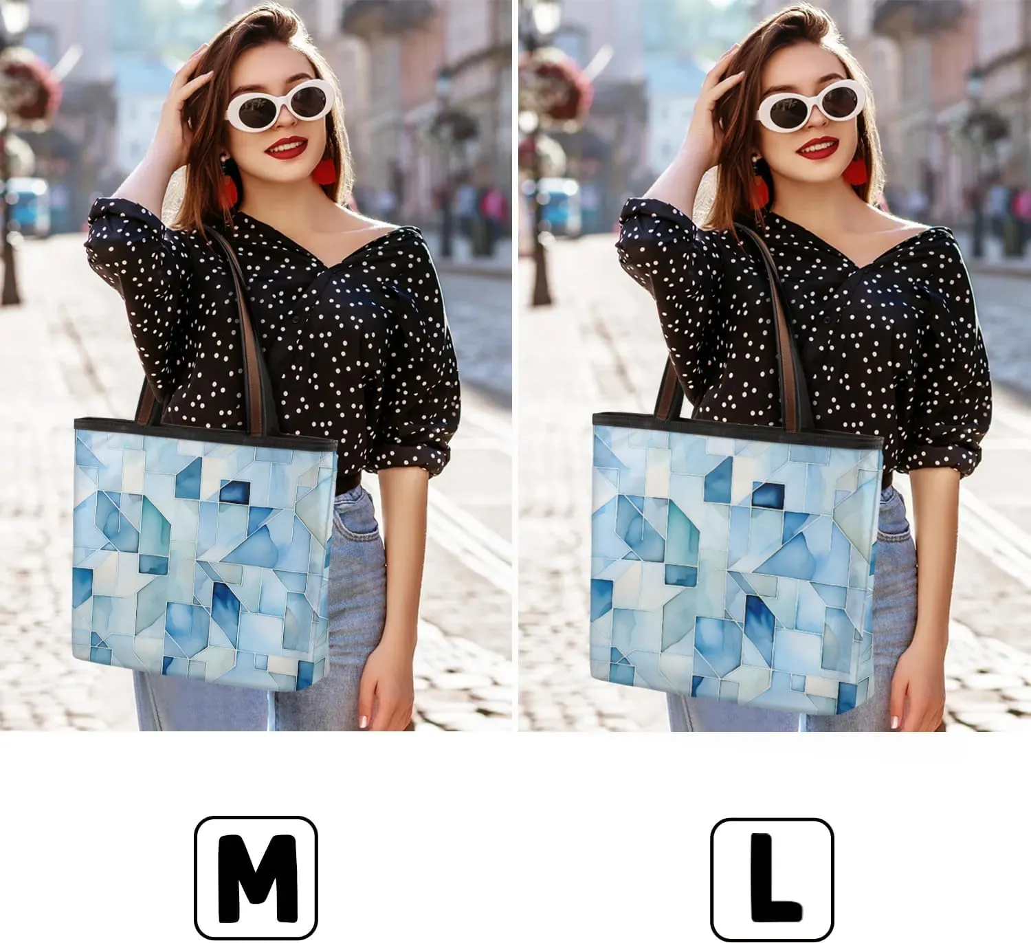 Abstract Geometric Fragments Tote Bag for Women Womens Handbags Tote Bags for Travel Beach Gym