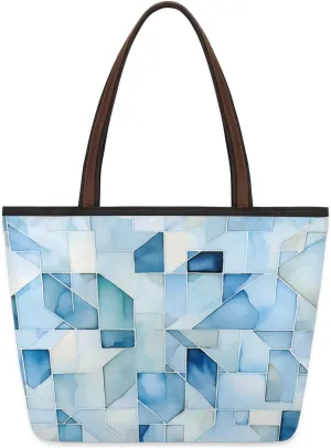Abstract Geometric Fragments Tote Bag for Women Womens Handbags Tote Bags for Travel Beach Gym