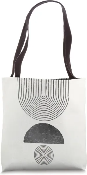 Abstract Mid Century Modern | Geometric Boho Sun Tote Bag