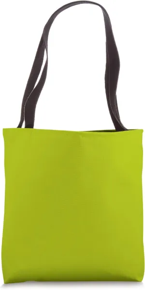 Acid Moss Green Plain Solid Color Simple Classic Tote Bag