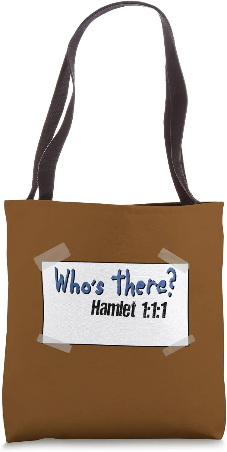 Act Scene Line One Hamlet Question Quotation Tragedy Play Tote Bag