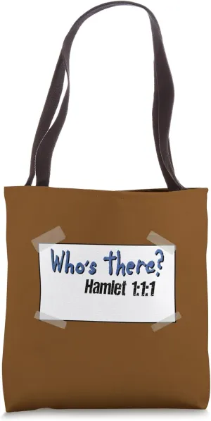 Act Scene Line One Hamlet Question Quotation Tragedy Play Tote Bag