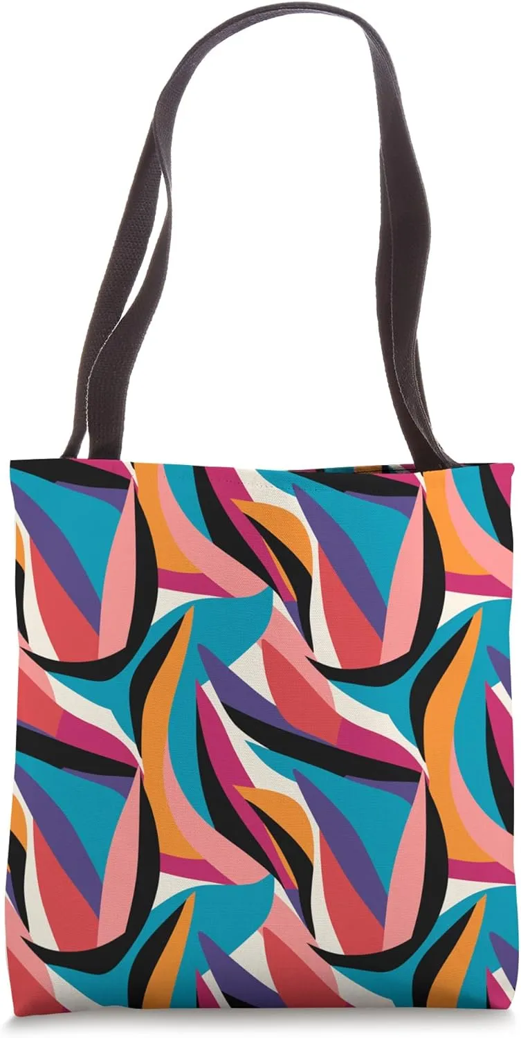 Aesthetic Boho Abstract Art - Modern Geometric Abstraction Tote Bag