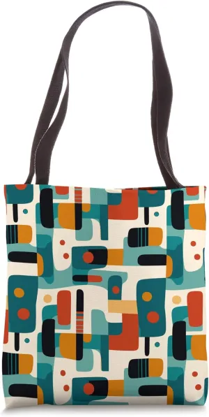 Aesthetic Boho Abstract Art - Modern Geometric Abstraction Tote Bag