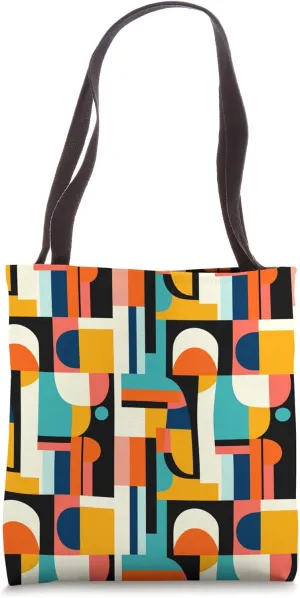 Aesthetic Boho Abstract Art - Modern Geometric Abstraction Tote Bag