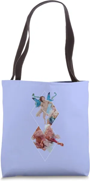 aesthetic fairy angels retro hipster geometric Tote Bag