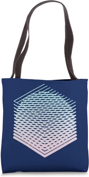 Aesthetic optical geometric hexagonal shape Tote Bag