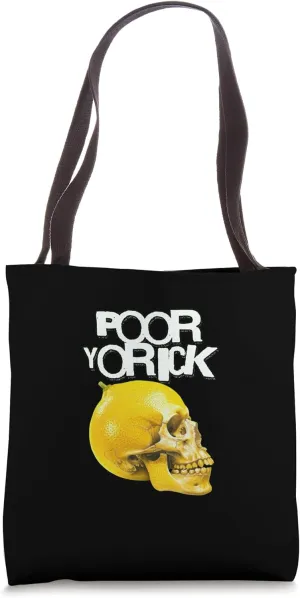 Alas Poor Yorick Hamlet Quotation Shakespeare Tragedy Play Tote Bag
