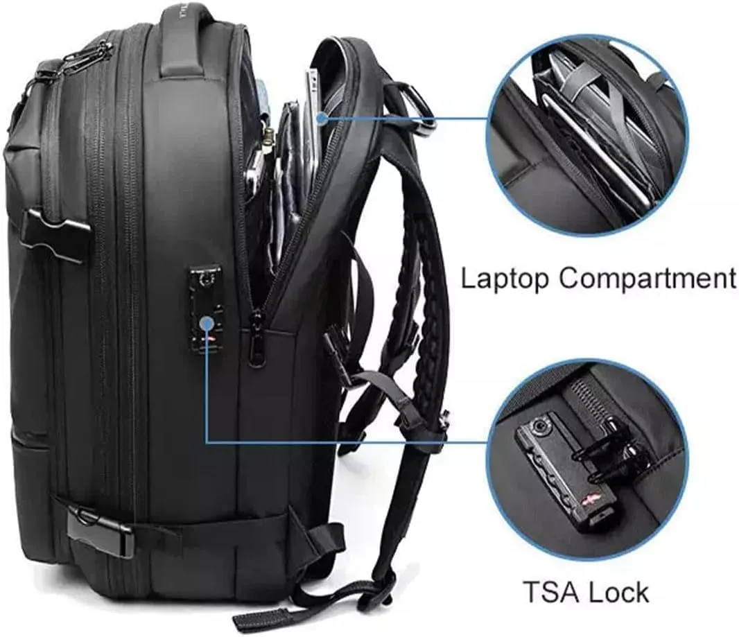 Alepeak Vacuum Backpack With Vacuum Compression,Airpax Discoverer Travel Bag,Airback Backpack Waterproof And Anti-Theft (Grey, Extra Large)