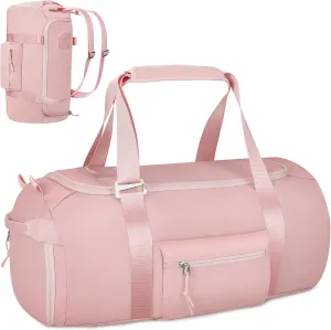 ALLIVE Travel Duffel Bag Backpack - Sports Gym Bag with Shoes Compartment and Wet Pocket - Multipurpose Travel Backpack Weekender Overnight Bag for Women