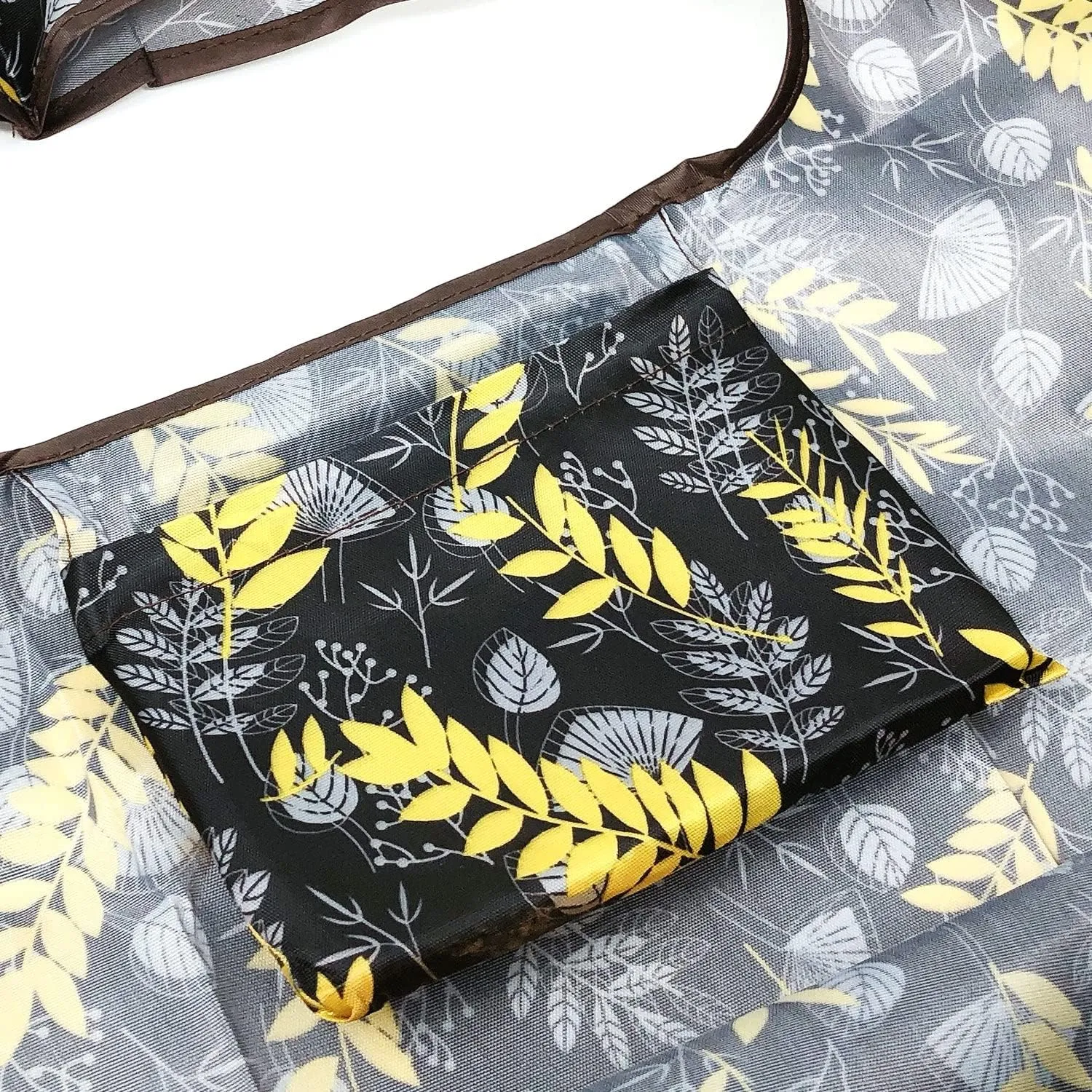 allydrew Foldable Tote Nylon Reusable Grocery Bag (Set of 2)