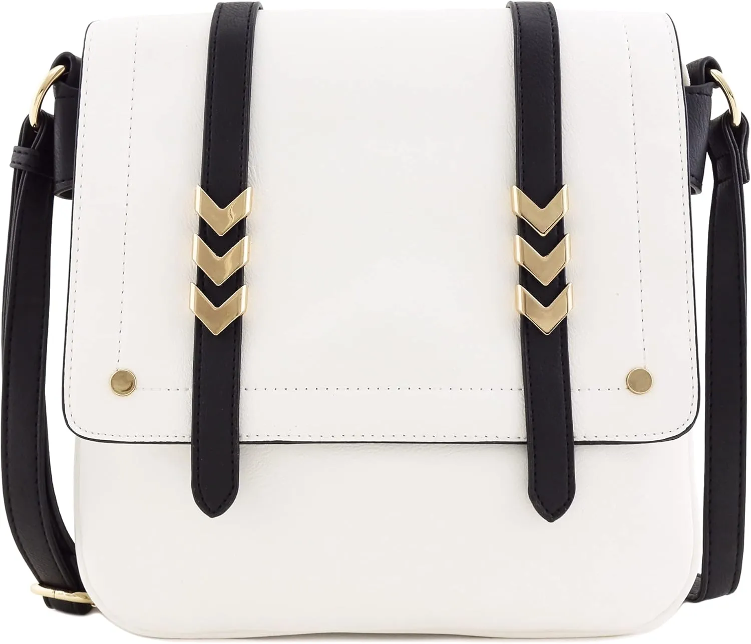 ALYSSA Double Compartment Large Flapover Crossbody Bag