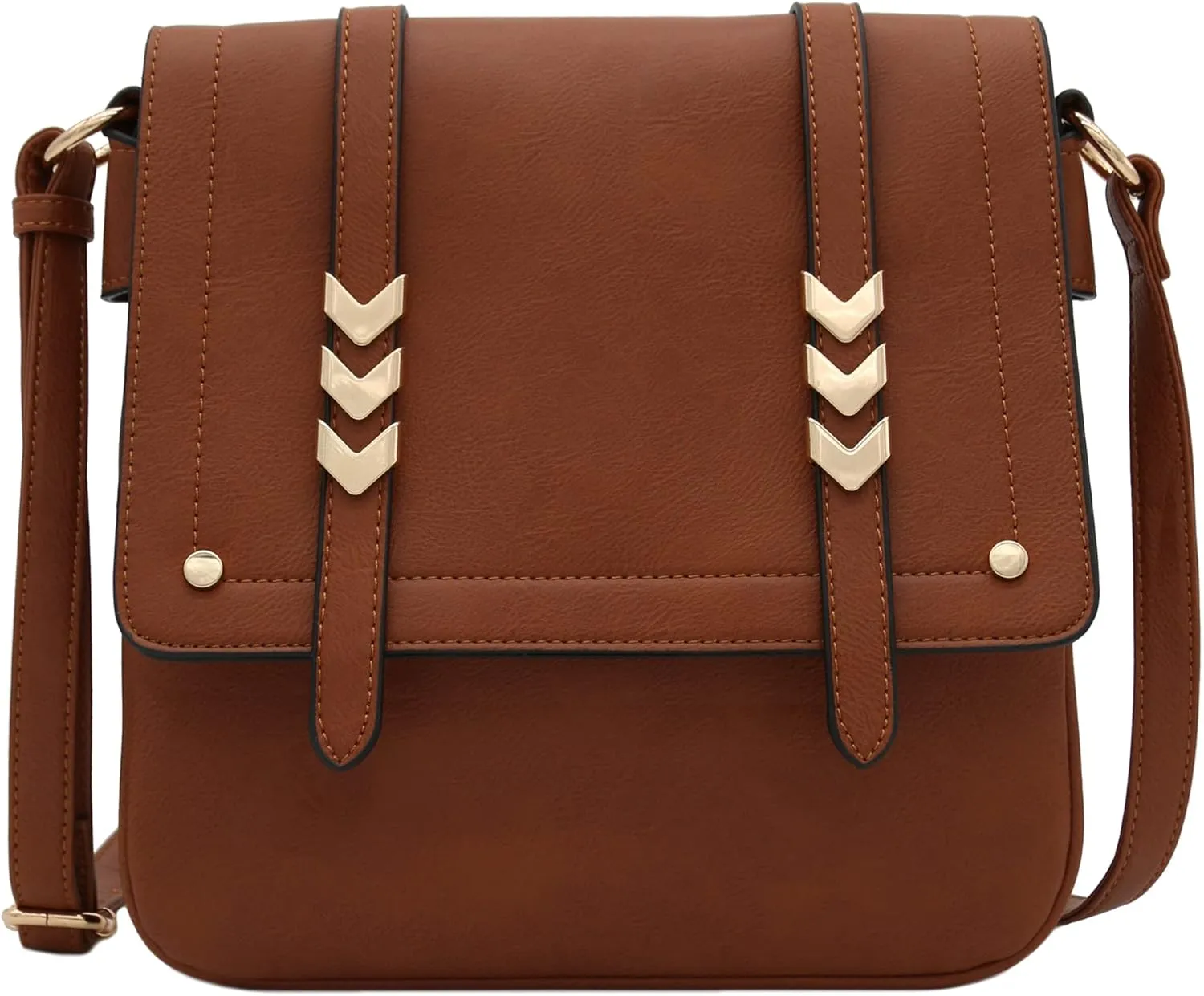 ALYSSA Double Compartment Large Flapover Crossbody Bag