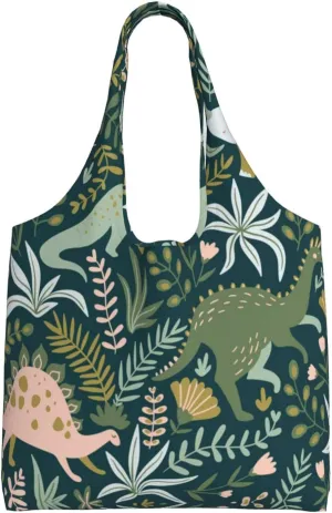 AMAZWI Cute Gnome Canvas Tote Bag,Kitchen Reusable Grocery Bags,Work Handbag Tote,Weekender Bag Shopper Handbag