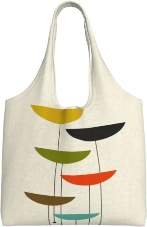 AMAZWI Cute Gnome Canvas Tote Bag,Kitchen Reusable Grocery Bags,Work Handbag Tote,Weekender Bag Shopper Handbag