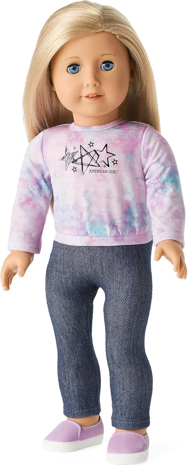 American Girl Truly Me 18-inch Doll 27 & School Day to Soccer Play Playset with Supplies, Uniform, and Ball, For Ages 6 