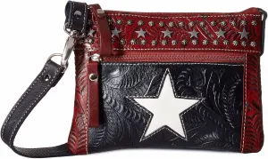 American West Women's Navy Star Crossbody Bag Navy One Size